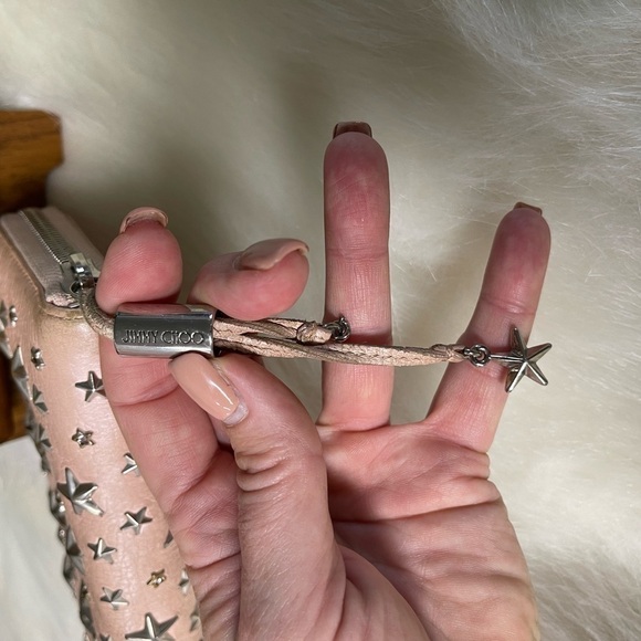 Authentic JIMMY CHOO SET! NELLIE STAR KEY CASE & FILIPA STAR LONG ZIP WALLET - Picture 10 of 14